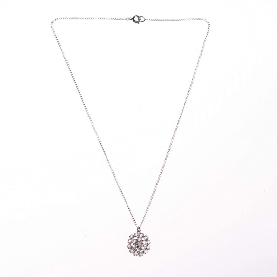 Vintage 1920s Art Deco Diamante Necklace with Bezel Set Crystals by Art Deco - Vintage Meet Modern Vintage Jewelry - Chicago, Illinois - #oldhollywoodglamour #vintagemeetmodern #designervintage #jewelrybox #antiquejewelry #vintagejewelry