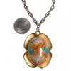 Vintage Judy Lee Sparkling Green Orange White Easter Egg Pendant Necklace by Judy Lee - Vintage Meet Modern Vintage Jewelry - Chicago, Illinois - #oldhollywoodglamour #vintagemeetmodern #designervintage #jewelrybox #antiquejewelry #vintagejewelry