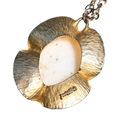 Vintage Judy Lee Sparkling Green Orange White Easter Egg Pendant Necklace by Judy Lee - Vintage Meet Modern Vintage Jewelry - Chicago, Illinois - #oldhollywoodglamour #vintagemeetmodern #designervintage #jewelrybox #antiquejewelry #vintagejewelry