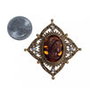 Vintage Florenza Cameo Tortoise with Faux Pearls by Florenza - Vintage Meet Modern Vintage Jewelry - Chicago, Illinois - #oldhollywoodglamour #vintagemeetmodern #designervintage #jewelrybox #antiquejewelry #vintagejewelry