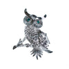 Vintage Silver Monet Owl Brooch with Emerald Crystal Eyes by Monet - Vintage Meet Modern Vintage Jewelry - Chicago, Illinois - #oldhollywoodglamour #vintagemeetmodern #designervintage #jewelrybox #antiquejewelry #vintagejewelry
