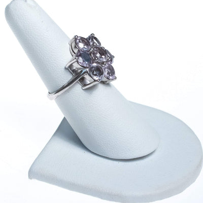 Vintage Pale Amethyst Cluster Flower Ring by Amethyst - Vintage Meet Modern Vintage Jewelry - Chicago, Illinois - #oldhollywoodglamour #vintagemeetmodern #designervintage #jewelrybox #antiquejewelry #vintagejewelry