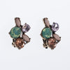 Vintage Colorful Pastel Rhinestone Earrings in Mint, Peach, Pink by 1990s - Vintage Meet Modern Vintage Jewelry - Chicago, Illinois - #oldhollywoodglamour #vintagemeetmodern #designervintage #jewelrybox #antiquejewelry #vintagejewelry