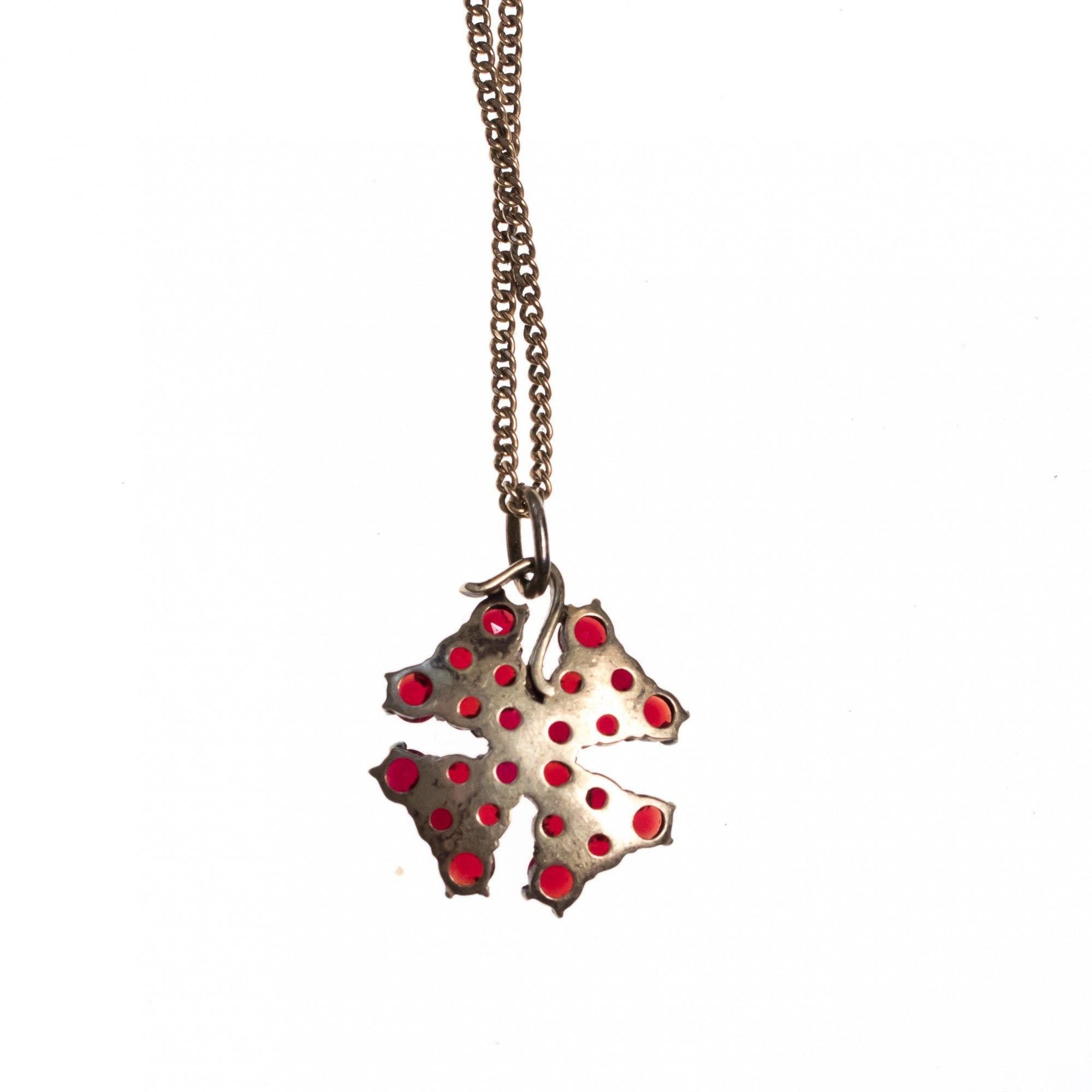 Vintage 1920s 1930s Era Bohemian Garnet Petite Maltese Cross Pendant Necklace by Bohemian Garnet - Vintage Meet Modern Vintage Jewelry - Chicago, Illinois - #oldhollywoodglamour #vintagemeetmodern #designervintage #jewelrybox #antiquejewelry #vintagejewelry