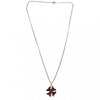 Vintage 1920s 1930s Era Bohemian Garnet Petite Maltese Cross Pendant Necklace by Bohemian Garnet - Vintage Meet Modern Vintage Jewelry - Chicago, Illinois - #oldhollywoodglamour #vintagemeetmodern #designervintage #jewelrybox #antiquejewelry #vintagejewelry
