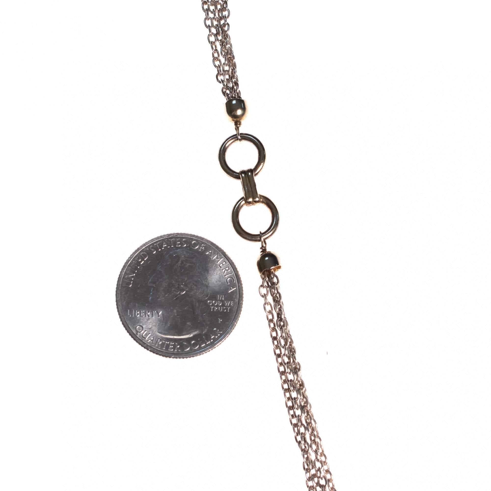 Vintage Sterling Silver Necklace with Gucci Link Details by Milor - Vintage Meet Modern Vintage Jewelry - Chicago, Illinois - #oldhollywoodglamour #vintagemeetmodern #designervintage #jewelrybox #antiquejewelry #vintagejewelry