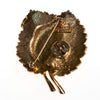 Vintage RJ Graziano Gold Bejeweled Leaf Brooch with Frog by RJ Graziano - Vintage Meet Modern Vintage Jewelry - Chicago, Illinois - #oldhollywoodglamour #vintagemeetmodern #designervintage #jewelrybox #antiquejewelry #vintagejewelry