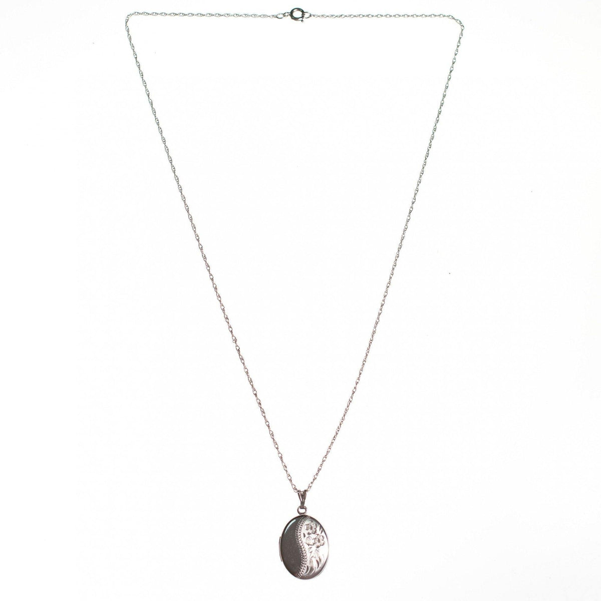 Vintage Art Nouveau Sterling Silver Embossed Locket