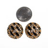 Vintage Swarovski Black Diamante Checkerboard Earrings by Swarovski - Vintage Meet Modern Vintage Jewelry - Chicago, Illinois - #oldhollywoodglamour #vintagemeetmodern #designervintage #jewelrybox #antiquejewelry #vintagejewelry