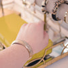 Vintage 1950s Gold Floral Embossed Bangle Bracelet by 1950s - Vintage Meet Modern Vintage Jewelry - Chicago, Illinois - #oldhollywoodglamour #vintagemeetmodern #designervintage #jewelrybox #antiquejewelry #vintagejewelry