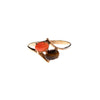 Vintage 1960s Tigers Eye and Coral Ring by 1960s - Vintage Meet Modern Vintage Jewelry - Chicago, Illinois - #oldhollywoodglamour #vintagemeetmodern #designervintage #jewelrybox #antiquejewelry #vintagejewelry