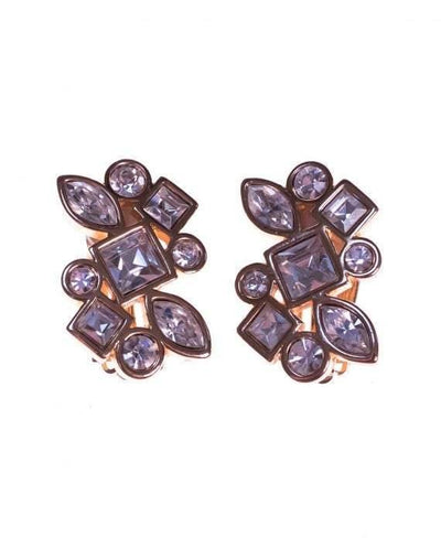 Vintage 1980s Swarovski Crystal Earrings with Gold Plate Detailing by Swarovski - Vintage Meet Modern Vintage Jewelry - Chicago, Illinois - #oldhollywoodglamour #vintagemeetmodern #designervintage #jewelrybox #antiquejewelry #vintagejewelry