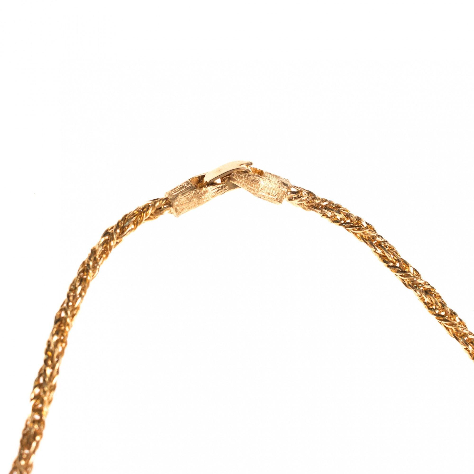 Vintage Anne Klein Couture Gold and Amber Leaves Statement Necklace by Anne Klein - Vintage Meet Modern Vintage Jewelry - Chicago, Illinois - #oldhollywoodglamour #vintagemeetmodern #designervintage #jewelrybox #antiquejewelry #vintagejewelry