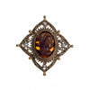 Vintage Florenza Cameo Tortoise with Faux Pearls by Florenza - Vintage Meet Modern Vintage Jewelry - Chicago, Illinois - #oldhollywoodglamour #vintagemeetmodern #designervintage #jewelrybox #antiquejewelry #vintagejewelry