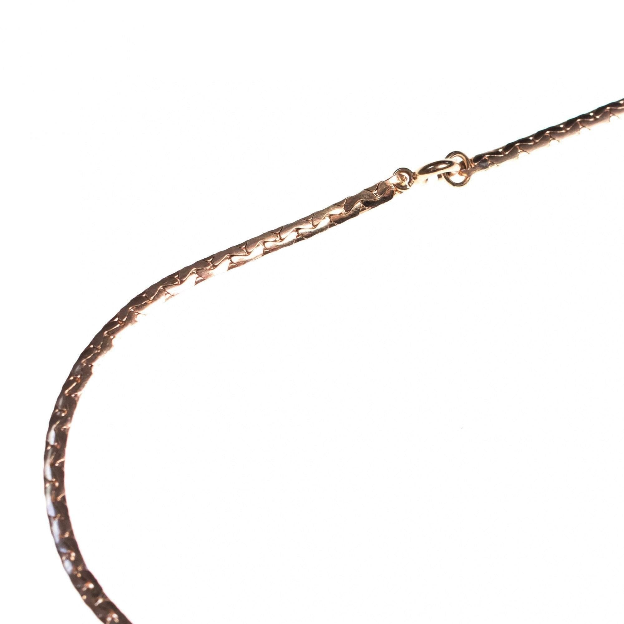 Vintage 1940s Gold Filled Pendant Necklace with Emerald Green Crystal Rhinestones by 1940s - Vintage Meet Modern Vintage Jewelry - Chicago, Illinois - #oldhollywoodglamour #vintagemeetmodern #designervintage #jewelrybox #antiquejewelry #vintagejewelry