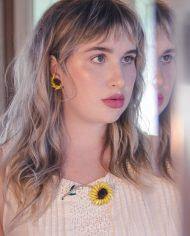 Vintage Tara Yellow and Brown Rhinestone Earrings by Tara - Vintage Meet Modern Vintage Jewelry - Chicago, Illinois - #oldhollywoodglamour #vintagemeetmodern #designervintage #jewelrybox #antiquejewelry #vintagejewelry