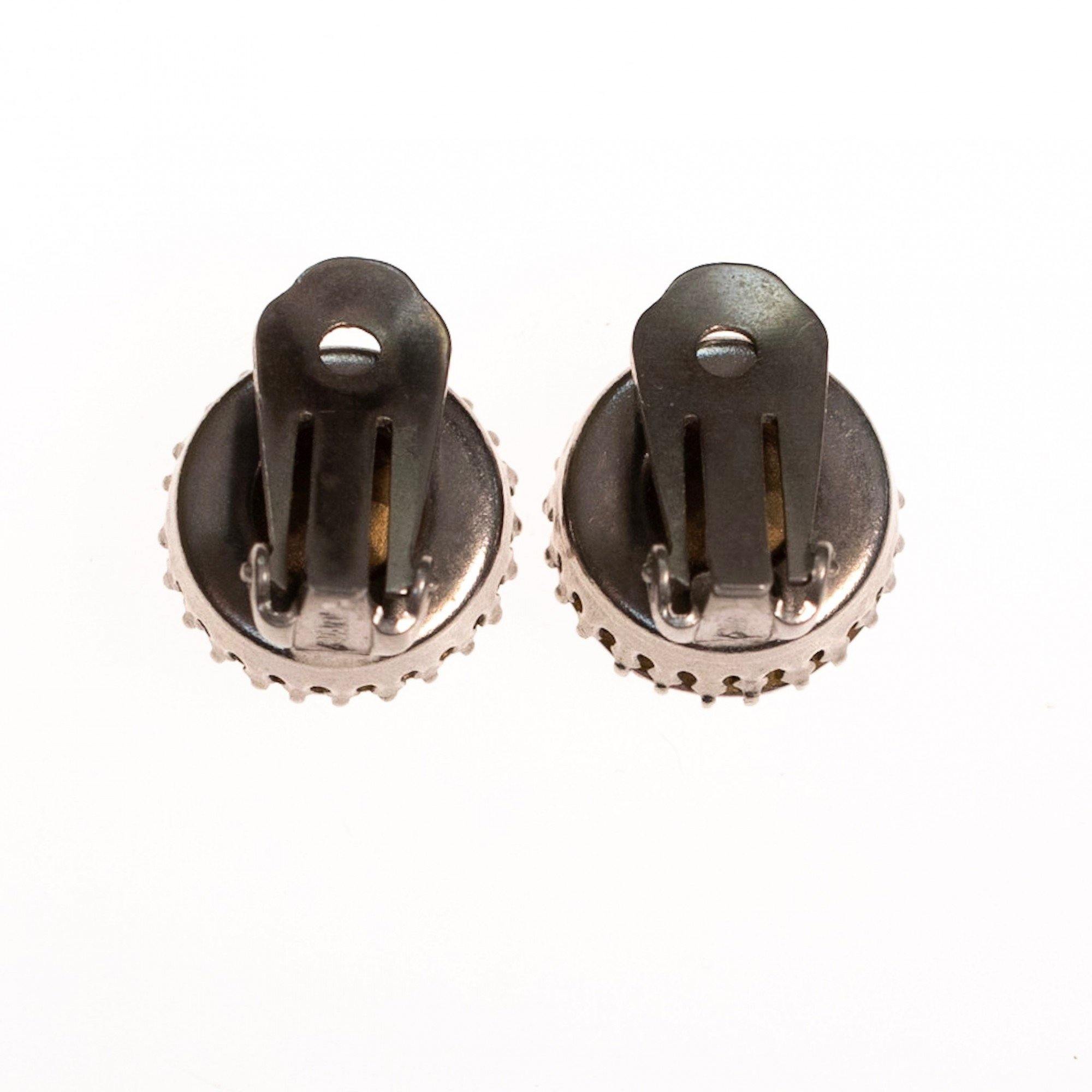 Vintage Austria Alexandrite Headlight Crystal Earrings by Austria - Vintage Meet Modern Vintage Jewelry - Chicago, Illinois - #oldhollywoodglamour #vintagemeetmodern #designervintage #jewelrybox #antiquejewelry #vintagejewelry