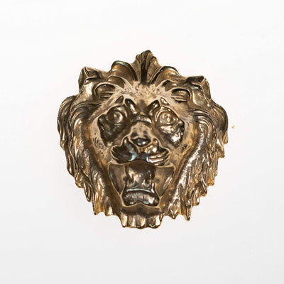 Vintage Accessocraft NYC Gold Lions Head Scarf Clip by Accessocraft NYC - Vintage Meet Modern Vintage Jewelry - Chicago, Illinois - #oldhollywoodglamour #vintagemeetmodern #designervintage #jewelrybox #antiquejewelry #vintagejewelry