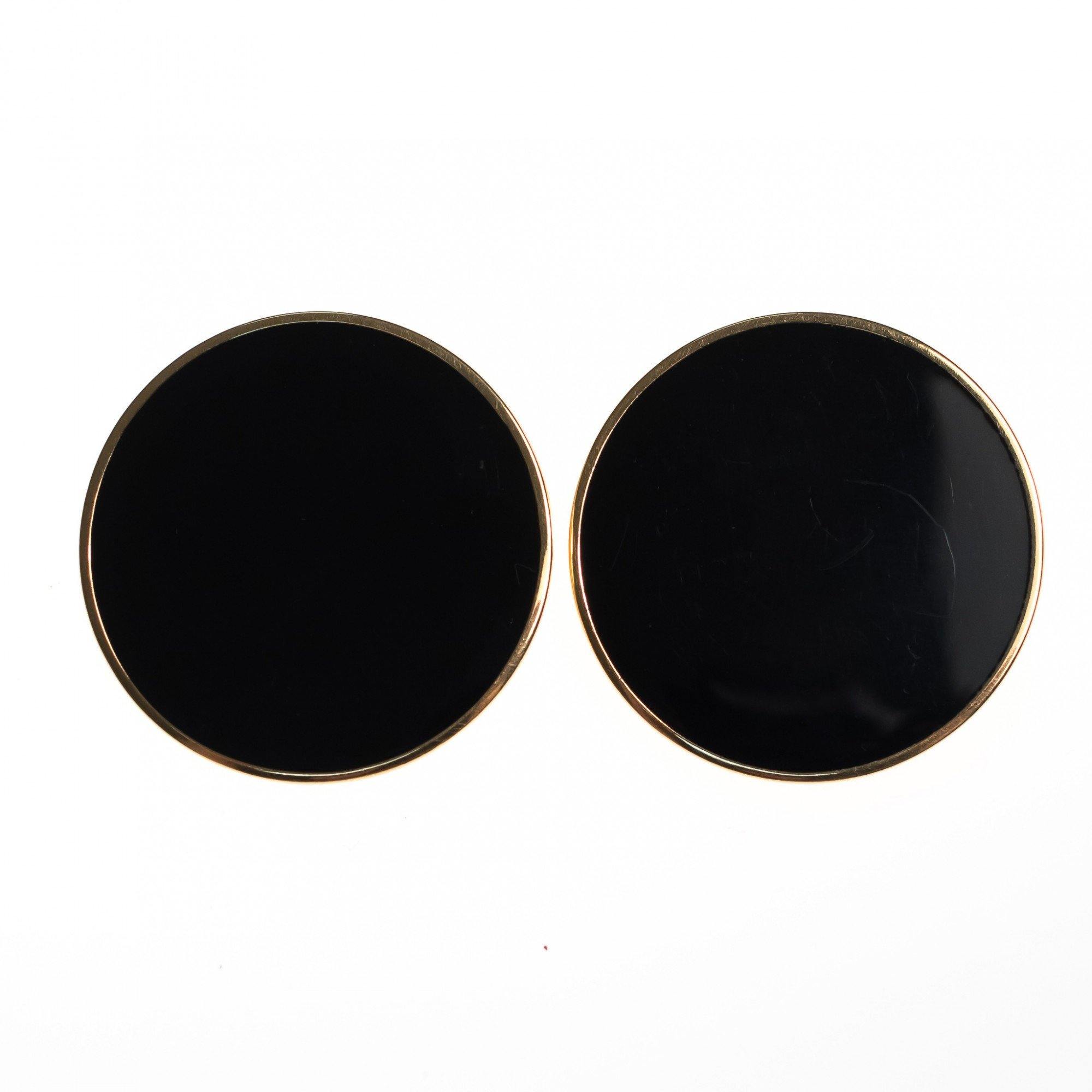 Vintage Monet Black Palette Style Earrings by Monet - Vintage Meet Modern Vintage Jewelry - Chicago, Illinois - #oldhollywoodglamour #vintagemeetmodern #designervintage #jewelrybox #antiquejewelry #vintagejewelry