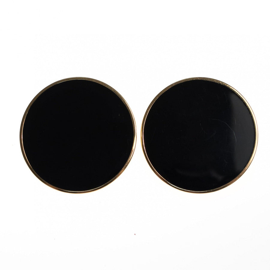 Vintage Monet Black Palette Style Earrings by Monet - Vintage Meet Modern Vintage Jewelry - Chicago, Illinois - #oldhollywoodglamour #vintagemeetmodern #designervintage #jewelrybox #antiquejewelry #vintagejewelry