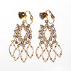 Vintage 1950s Juliana Clear Diamante Rhinestone Chandelier Earrings by Juliana - Vintage Meet Modern Vintage Jewelry - Chicago, Illinois - #oldhollywoodglamour #vintagemeetmodern #designervintage #jewelrybox #antiquejewelry #vintagejewelry