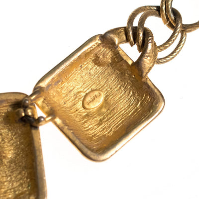 Vintage Craft Rhinestone Leopard Print Statement Necklace by Craft - Vintage Meet Modern Vintage Jewelry - Chicago, Illinois - #oldhollywoodglamour #vintagemeetmodern #designervintage #jewelrybox #antiquejewelry #vintagejewelry