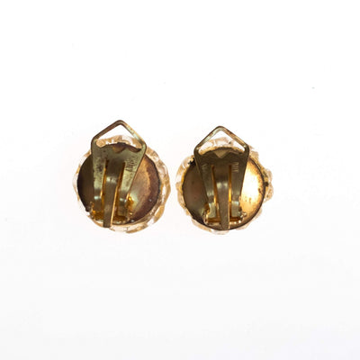 Vintage 1940s Gold Venetian Glass Earrings by Made in Italy - Vintage Meet Modern Vintage Jewelry - Chicago, Illinois - #oldhollywoodglamour #vintagemeetmodern #designervintage #jewelrybox #antiquejewelry #vintagejewelry
