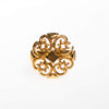 Vintage Mid Century Modern Gold Scroll Ring by 1950s - Vintage Meet Modern Vintage Jewelry - Chicago, Illinois - #oldhollywoodglamour #vintagemeetmodern #designervintage #jewelrybox #antiquejewelry #vintagejewelry