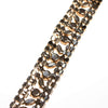 Vintage Juliana Amber Aurora Borealis Wide Rhinestone Bracelet by Juliana - Vintage Meet Modern Vintage Jewelry - Chicago, Illinois - #oldhollywoodglamour #vintagemeetmodern #designervintage #jewelrybox #antiquejewelry #vintagejewelry