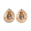 Vintage Crown Trifari Elegant Gold Teardrop Rhinestone Statement Earrings by Crown Trifari - Vintage Meet Modern Vintage Jewelry - Chicago, Illinois - #oldhollywoodglamour #vintagemeetmodern #designervintage #jewelrybox #antiquejewelry #vintagejewelry