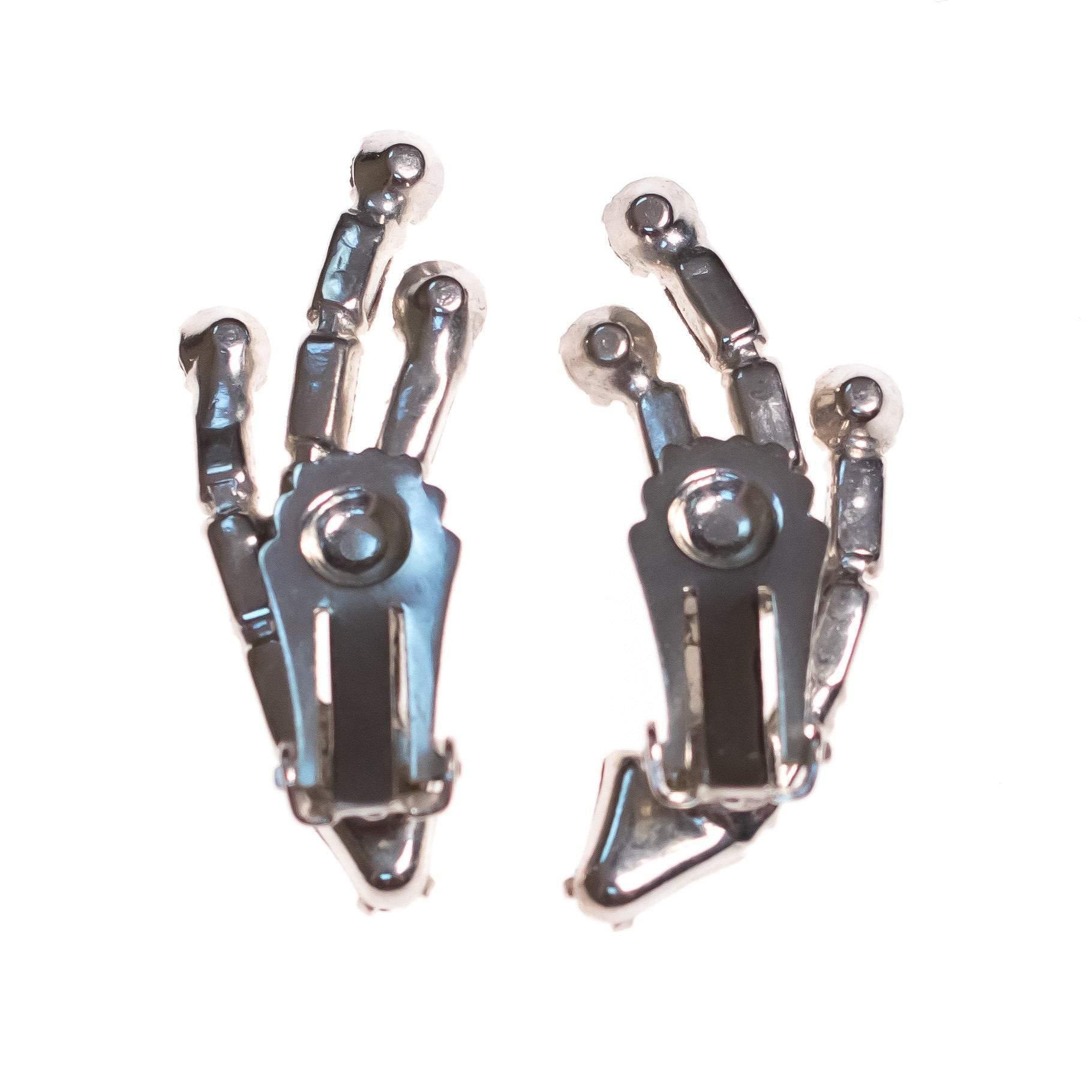 Vintage Art Deco Era Diamante Spray Style Firework Earrings by Art Deco - Vintage Meet Modern Vintage Jewelry - Chicago, Illinois - #oldhollywoodglamour #vintagemeetmodern #designervintage #jewelrybox #antiquejewelry #vintagejewelry