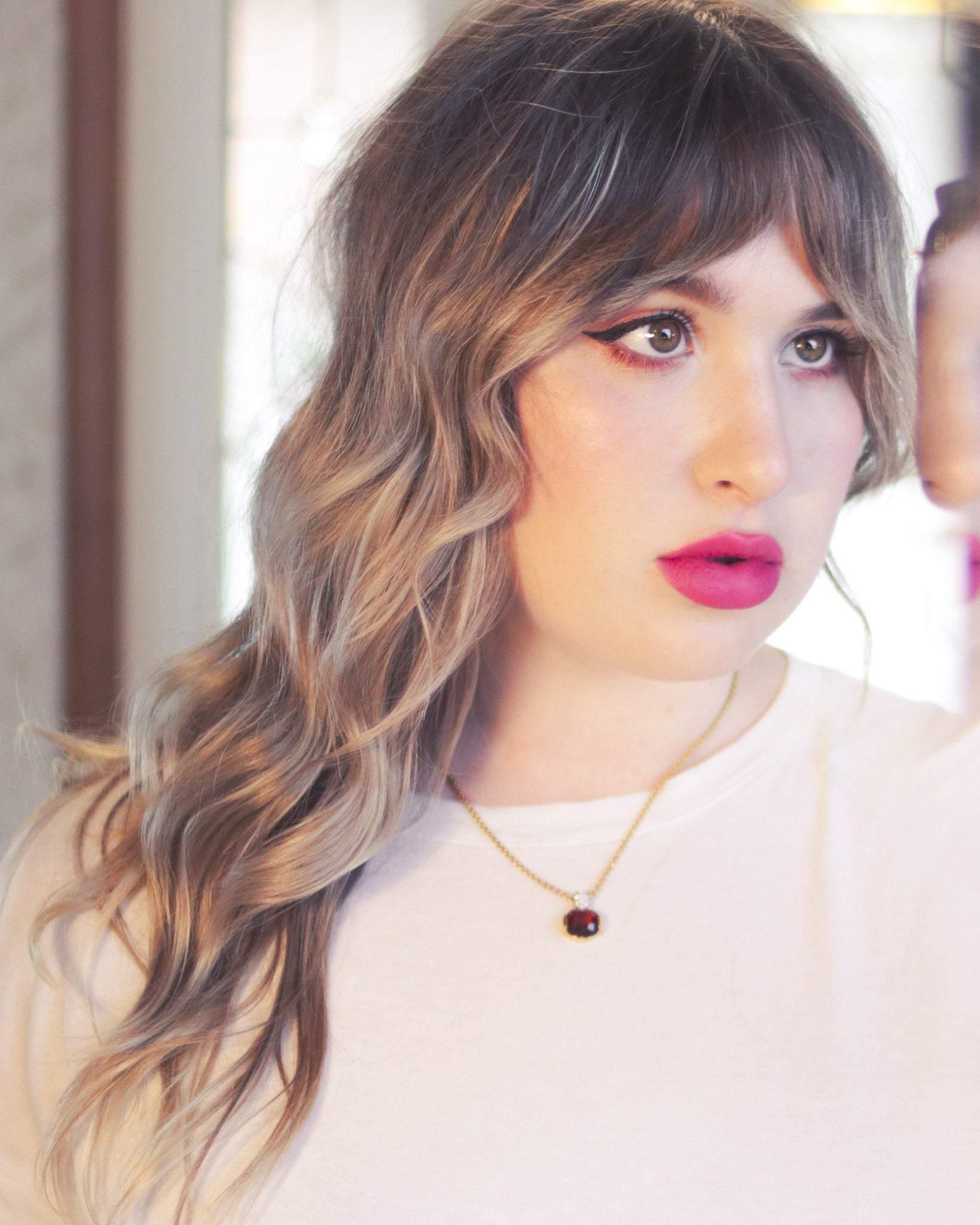 Vintage Swarovski Rubellite Crystal Pendant Necklace by Swarovski - Vintage Meet Modern Vintage Jewelry - Chicago, Illinois - #oldhollywoodglamour #vintagemeetmodern #designervintage #jewelrybox #antiquejewelry #vintagejewelry