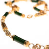 Vintage 1970s Nephrite Jade and Asian Character Barrel Bead Necklace by 1970s - Vintage Meet Modern Vintage Jewelry - Chicago, Illinois - #oldhollywoodglamour #vintagemeetmodern #designervintage #jewelrybox #antiquejewelry #vintagejewelry