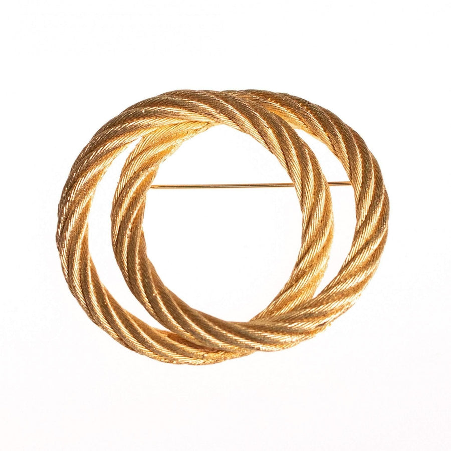 Vintage Christian Dior Double Knot Brooch by Christian Dior - Vintage Meet Modern Vintage Jewelry - Chicago, Illinois - #oldhollywoodglamour #vintagemeetmodern #designervintage #jewelrybox #antiquejewelry #vintagejewelry