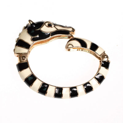 Vintage 1960s Zebra Bracelet by 1960s - Vintage Meet Modern Vintage Jewelry - Chicago, Illinois - #oldhollywoodglamour #vintagemeetmodern #designervintage #jewelrybox #antiquejewelry #vintagejewelry