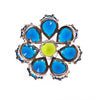 Vintage 1950s Blue and Green Rhinestone Pinwheel Brooch by 1950s - Vintage Meet Modern Vintage Jewelry - Chicago, Illinois - #oldhollywoodglamour #vintagemeetmodern #designervintage #jewelrybox #antiquejewelry #vintagejewelry