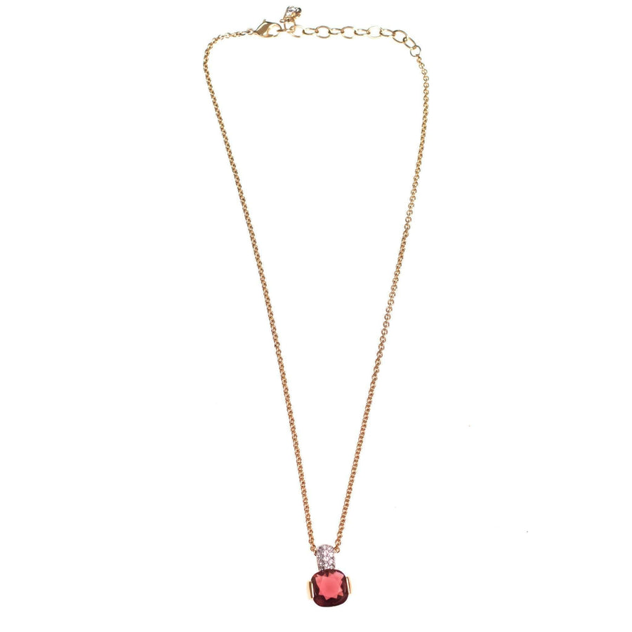 Vintage Swarovski Rubellite Crystal Pendant Necklace by Swarovski - Vintage Meet Modern Vintage Jewelry - Chicago, Illinois - #oldhollywoodglamour #vintagemeetmodern #designervintage #jewelrybox #antiquejewelry #vintagejewelry