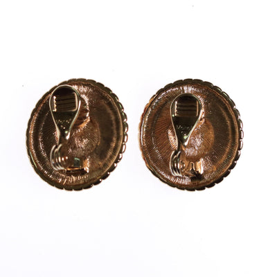 1980s Monet  Red Enamel and Faux Pearl with Gold Earrings by Monet - Vintage Meet Modern Vintage Jewelry - Chicago, Illinois - #oldhollywoodglamour #vintagemeetmodern #designervintage #jewelrybox #antiquejewelry #vintagejewelry
