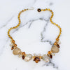 Vintage Juliana Champagne, Amber, and Smoky Crystal Necklace by Juliana - Vintage Meet Modern Vintage Jewelry - Chicago, Illinois - #oldhollywoodglamour #vintagemeetmodern #designervintage #jewelrybox #antiquejewelry #vintagejewelry