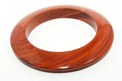 Polished Wood Bangle Bracelet 1970s Boho by 1970s - Vintage Meet Modern Vintage Jewelry - Chicago, Illinois - #oldhollywoodglamour #vintagemeetmodern #designervintage #jewelrybox #antiquejewelry #vintagejewelry