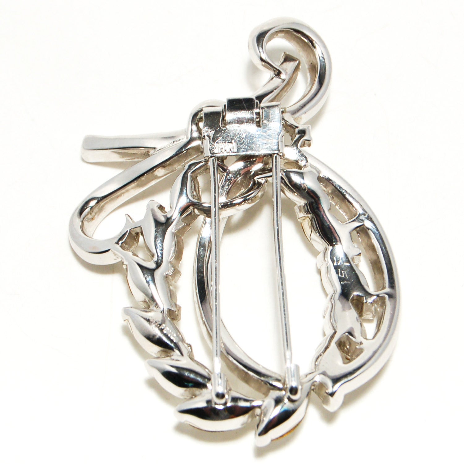 1940's Art Deco Rhinestone Brooch by Crown Trifari by Crown Trifari - Vintage Meet Modern Vintage Jewelry - Chicago, Illinois - #oldhollywoodglamour #vintagemeetmodern #designervintage #jewelrybox #antiquejewelry #vintagejewelry