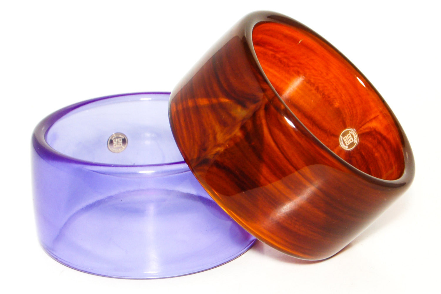 Wide Purple Lucite Bangle by Givenchy by Givenchy - Vintage Meet Modern Vintage Jewelry - Chicago, Illinois - #oldhollywoodglamour #vintagemeetmodern #designervintage #jewelrybox #antiquejewelry #vintagejewelry