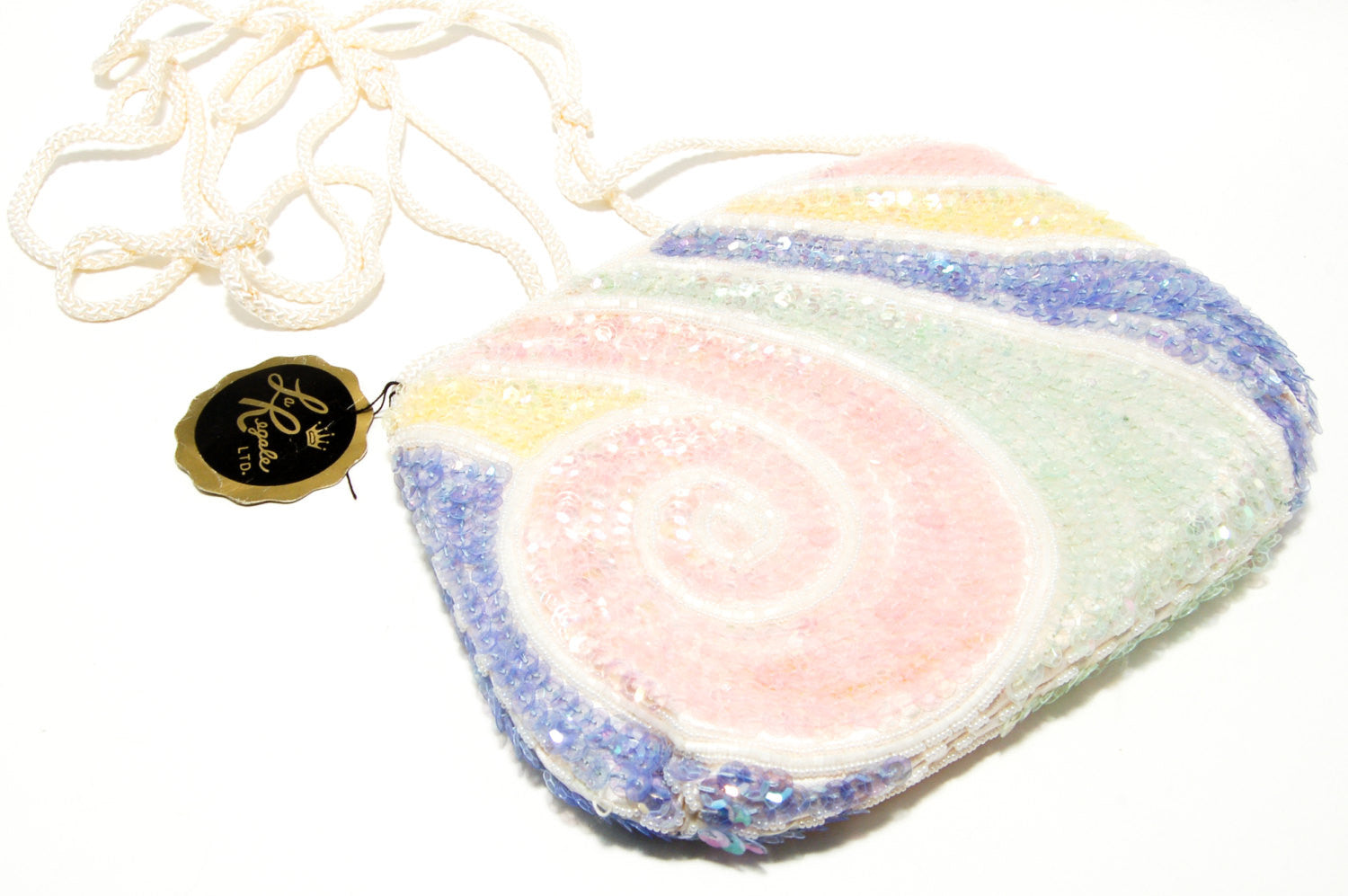 Colorful Beaded Purse with Swirl Design by La Regale LTD by La Regale LTD - Vintage Meet Modern Vintage Jewelry - Chicago, Illinois - #oldhollywoodglamour #vintagemeetmodern #designervintage #jewelrybox #antiquejewelry #vintagejewelry