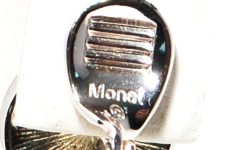 1980's Silver Hematite Earrings and Necklace Set by Monet by Monet - Vintage Meet Modern Vintage Jewelry - Chicago, Illinois - #oldhollywoodglamour #vintagemeetmodern #designervintage #jewelrybox #antiquejewelry #vintagejewelry