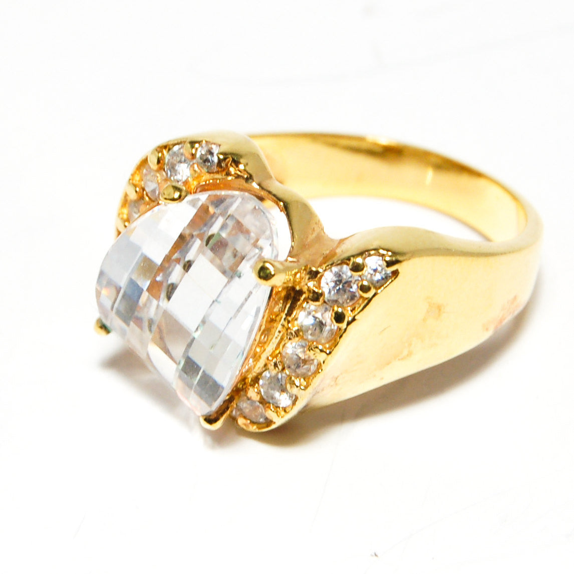 Prism Crystal Ring with Rhinestone Details by CL Designs by CL Designs - Vintage Meet Modern Vintage Jewelry - Chicago, Illinois - #oldhollywoodglamour #vintagemeetmodern #designervintage #jewelrybox #antiquejewelry #vintagejewelry