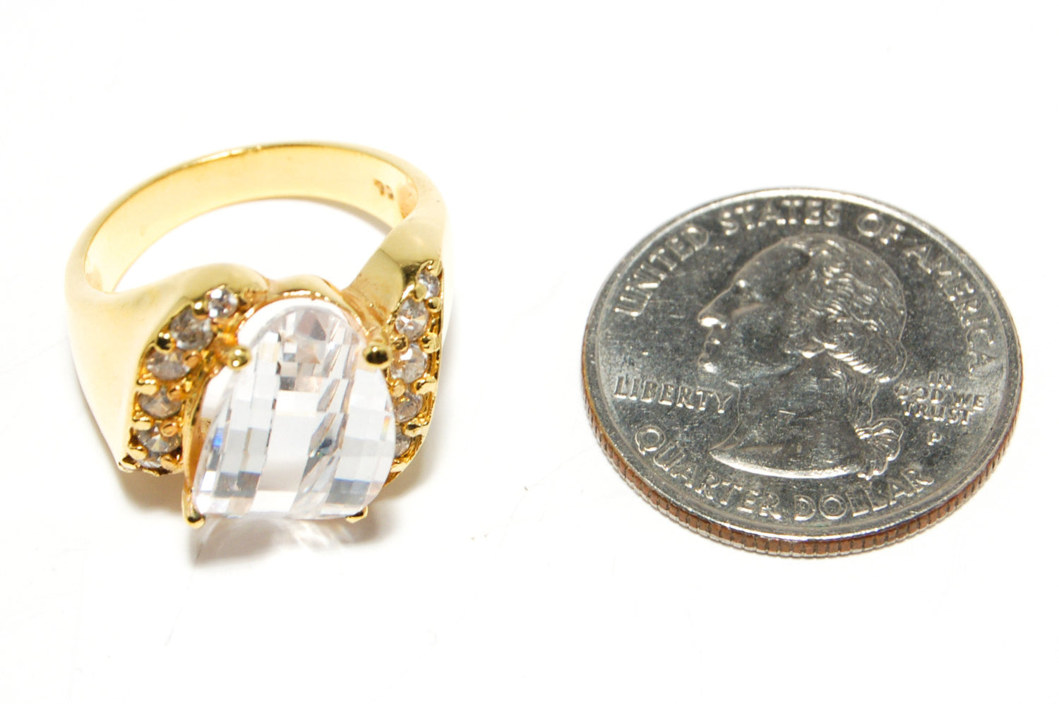 Prism Crystal Ring with Rhinestone Details by CL Designs by CL Designs - Vintage Meet Modern Vintage Jewelry - Chicago, Illinois - #oldhollywoodglamour #vintagemeetmodern #designervintage #jewelrybox #antiquejewelry #vintagejewelry