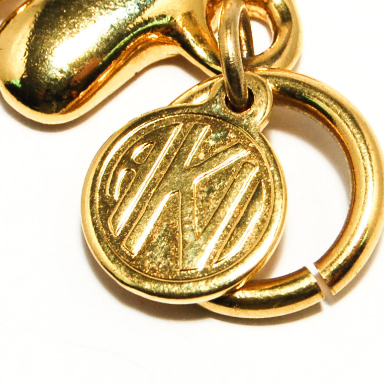 Gold Tone Wide Link Bracelet by Anne Klein by Anne Klein Couture - Vintage Meet Modern Vintage Jewelry - Chicago, Illinois - #oldhollywoodglamour #vintagemeetmodern #designervintage #jewelrybox #antiquejewelry #vintagejewelry