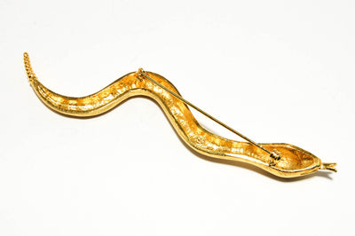 Miss Valentino Snake Brooch by Miss Valentino - Vintage Meet Modern Vintage Jewelry - Chicago, Illinois - #oldhollywoodglamour #vintagemeetmodern #designervintage #jewelrybox #antiquejewelry #vintagejewelry