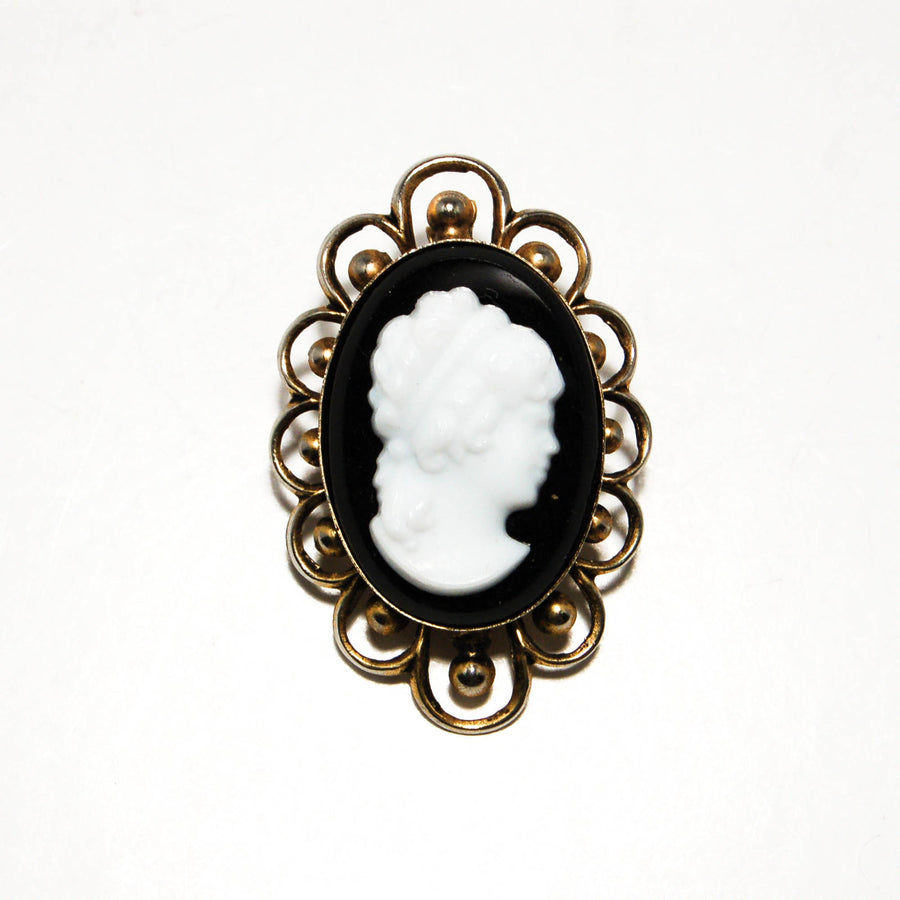 1950's Cameo Pendant Brooch Combination by 1950's - Vintage Meet Modern Vintage Jewelry - Chicago, Illinois - #oldhollywoodglamour #vintagemeetmodern #designervintage #jewelrybox #antiquejewelry #vintagejewelry