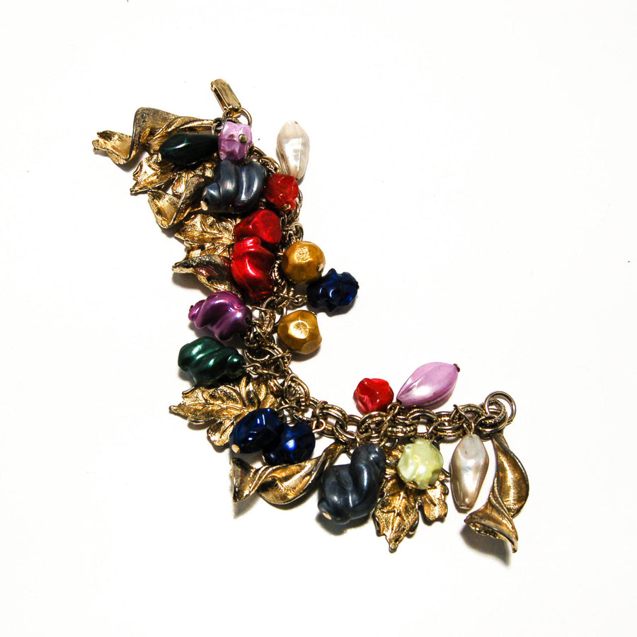 1950's Colorful Charm Bracelet by 1950's - Vintage Meet Modern Vintage Jewelry - Chicago, Illinois - #oldhollywoodglamour #vintagemeetmodern #designervintage #jewelrybox #antiquejewelry #vintagejewelry